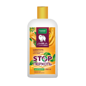 Շամպույն թեփի  դեմ մեղրով և կատվալեզվով 250մլ / Шампунь для собак с медом и чередой 250 мл