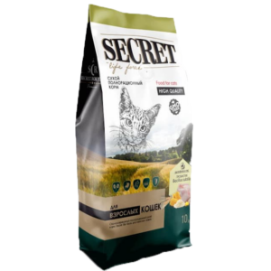 Սեկրետ պրեմիում կատվի 10կգ ճուտ+բրինձ / Секрет Премиум корм для кошек цыпленок и рис 10кг