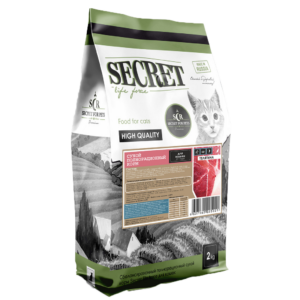 Սեկրետ պրեմիում կատվի 2կգ հորթ / Secret Life Forse корм 2 кг для кошек телятина