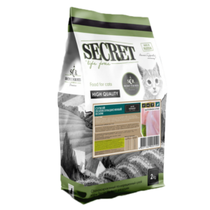 Սեկրետ պրեմիում կատվի ձագերի 2կգ հնդկահավ+բրինձ / Secret Life Forse корм 2 кг для котят индейка и рис