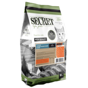 Սեկրետ պրեմիում կատվի չոր կեր 10կգ սաղմոն / Secret Life Forse корм 10 кг для кошек лосось