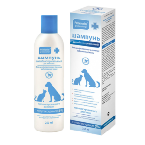 Շամպույն բուժիչ քլորհեքսիդինով 5% 250մլ / Агробиопром Шампунь Пчелодар антибактериальный с хлоргексидином 5%, 250 мл