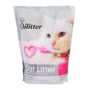 Տուալետի լցոնիչ Silitter սիլիկոգել վարդագույն 3,8լ / Впитывающий наполнитель Silitter Crystal розовый, 3.8 л