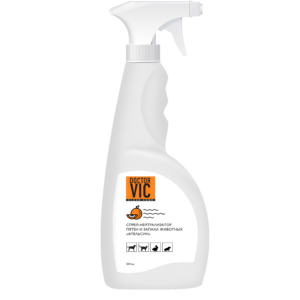 Սփրեյ հոտի և հետքի վերացնող  Doctor VIC 500մլ / Спрей-нейтрализатор «Doctor VIC» пятен и запаха животных "Апельсин" 500мл