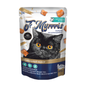 Սեկրետ պաուչ Myrrris 85գ ճագար / Секрет F.Myrrris для кошек с кроликом в соусе пауч 85г